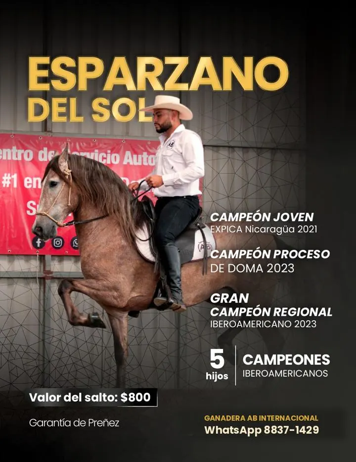 Ficha del semental Esparzano del Sol